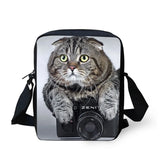 Pet Cat Printing Crossbody Bag for Children