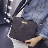 Small Messenger Crossbody Bag Ladies Zipper Handbags Shoulder Bags with Deer Toy