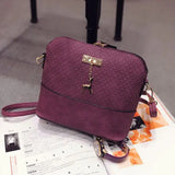Small Messenger Crossbody Bag Ladies Zipper Handbags Shoulder Bags with Deer Toy