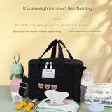 Bear Embroidery Mother Baby Bag Diaper Waterproof Insulation Mommy Bag