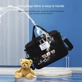 Bear Embroidery Mother Baby Bag Diaper Waterproof Insulation Mommy Bag