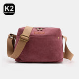 Canvas Single Shoulder Messenger Bag Small Square Bag Female Handbags