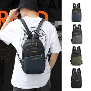 Men's Nylon Backpack Rucksack Military Travel Messenger Cross Body Bag