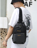 Men's Nylon Backpack Rucksack Military Travel Messenger Cross Body Bag