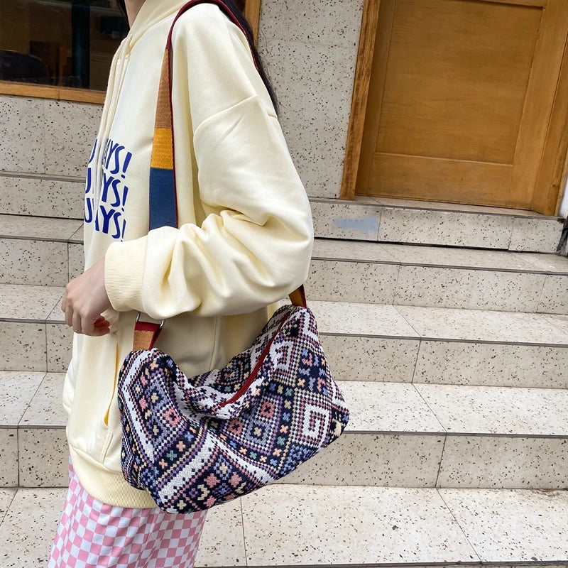 Nylon Shoulder Bag Crossbody for Girls Women Messenger School Bags