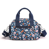 Nylon Women Shoulder Bag Floral Print Messenger Crossbody Purse