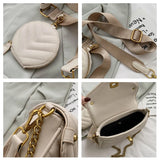 Small PU Leather Chain 2 PCS/SET Shoulder Bag Women Purse and Handbags