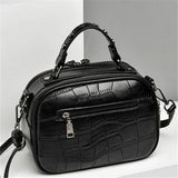 Women's PU Leather Crossbody Bag Hairball Shoulder Messenger