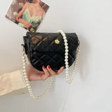 Small PU Leather Crossbody Flap Bags For Women