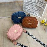 Women's CrossBody Bag, Litchi Rhombic Shoulder Bag