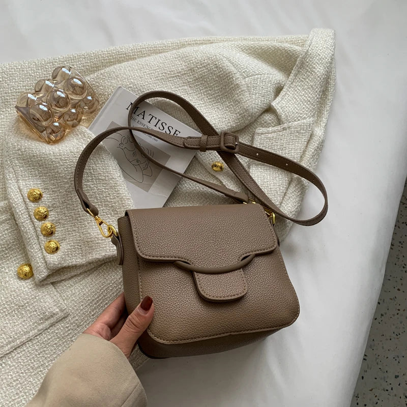 Flap Crossbody Bag for Women PU Leather Shoulder Bag