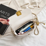Small PU Leather Flap Crossbody Bag Women Chain Shoulder Handbag SG391