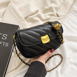 Small PU Leather Flap Crossbody Bag Women Chain Shoulder Handbag SG391