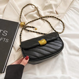 Small PU Leather Flap Crossbody Bag Women Chain Shoulder Handbag SG391