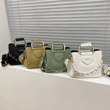 PU Leather Crossbody Bag for Women Winter Casual Totes