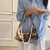 Small PU Leather Underarm Bag for Women Totes Shoulder Bag