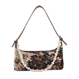 Small PU Leather Underarm Bag for Women Totes Shoulder Bag