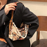 Small PU Leather Underarm Bag for Women Totes Shoulder Bag