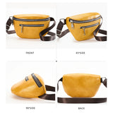 Women's Soft PU Leather Waist Pack for Shopping and Dating