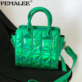 Geometric Quilted Shoulder Bag for Women