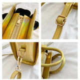 Geometric Quilted Shoulder Bag for Women