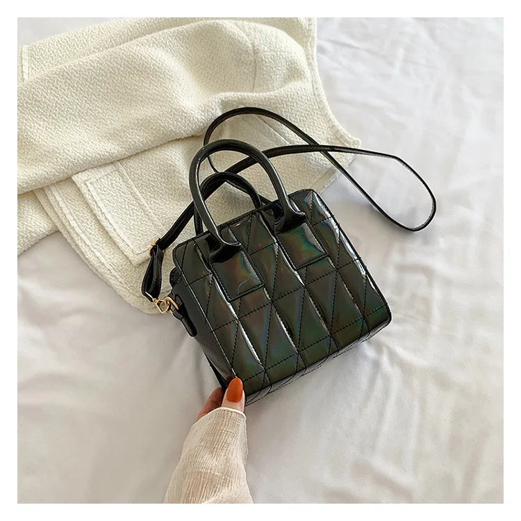 Geometric Quilted Shoulder Bag for Women