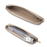 Small Pencil Case Bag Cosmetic Bag Durable Zipper Pu Leather Makeup Pouch