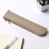 Small Pencil Case Bag Cosmetic Bag Durable Zipper Pu Leather Makeup Pouch