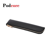 Small Pencil Case Bag Cosmetic Bag Durable Zipper Pu Leather Makeup Pouch