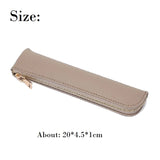 Small Pencil Case Bag Cosmetic Bag Durable Zipper Pu Leather Makeup Pouch