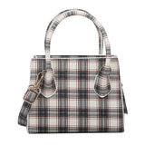 Plaid Pattern PU Leather Crossbody Bag for Women - Summer Shoulder Handbag