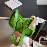 Pleated Shoulder Bag Leather Crossbody Handbag