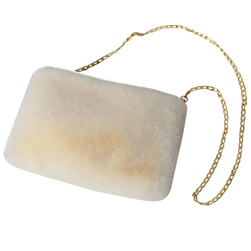 Plush Crossbody Shoulder Bag for Women