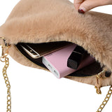 Plush Crossbody Shoulder Bag for Women