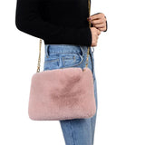 Plush Crossbody Shoulder Bag for Women