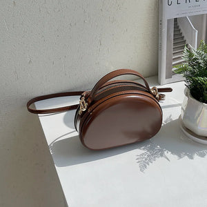 Small Texture Women Shoulder Crossbody Solid Saddle Bag High Ladies Leisure Casu