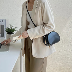 Small Texture Women Shoulder Crossbody Solid Saddle Bag High Ladies Leisure Casu