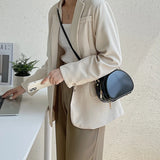 Small Texture Women Shoulder Crossbody Solid Saddle Bag High Ladies Leisure Casu