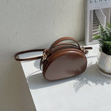 Small Texture Women Shoulder Crossbody Solid Saddle Bag High Ladies Leisure Casu