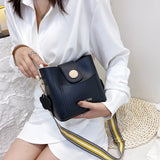 Pu Leather Bucket Bag Women's Handbag Crossbody Shoulder Bag