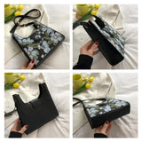 Small Pu Leather Shoulder Bag For Women Underarm Crossbody Bags For Women