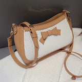 Pleated Crossbody Bags for Women Bow-knot Tote Handbags