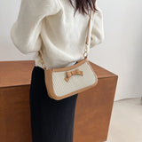 Pleated Crossbody Bags for Women Bow-knot Tote Handbags