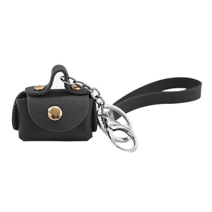 Small Purse Keychain Wallet Pouch Portable Storage Bag PU Leather