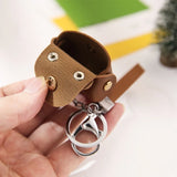 Small Purse Keychain Wallet Pouch Portable Storage Bag PU Leather
