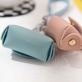 Small Purse Keychain Wallet Pouch Portable Storage Bag PU Leather