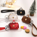 Small Purse Keychain Wallet Pouch Portable Storage Bag PU Leather
