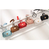 Small Purse Keychain Wallet Pouch Portable Storage Bag PU Leather