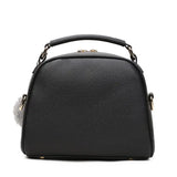 Women's Hairball Crossbody Bag PU Leather Messenger Bag