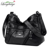 Soft Leather Crossbody Bags for Women Female Shoulder Bags Tote Bag